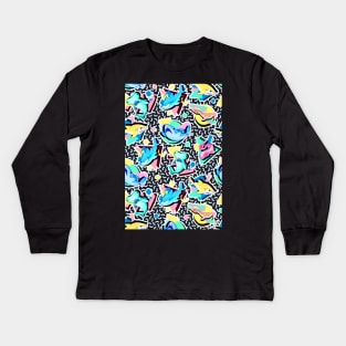 90's Shark Kids Long Sleeve T-Shirt